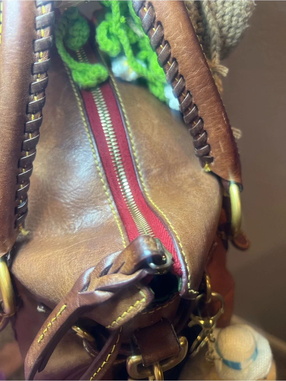Dooney & Bourke Brown Leather Satchel